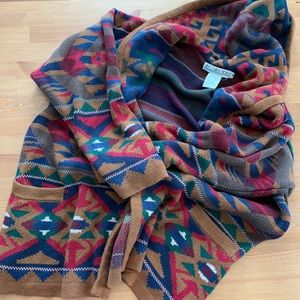 Vintage hooded cardigan